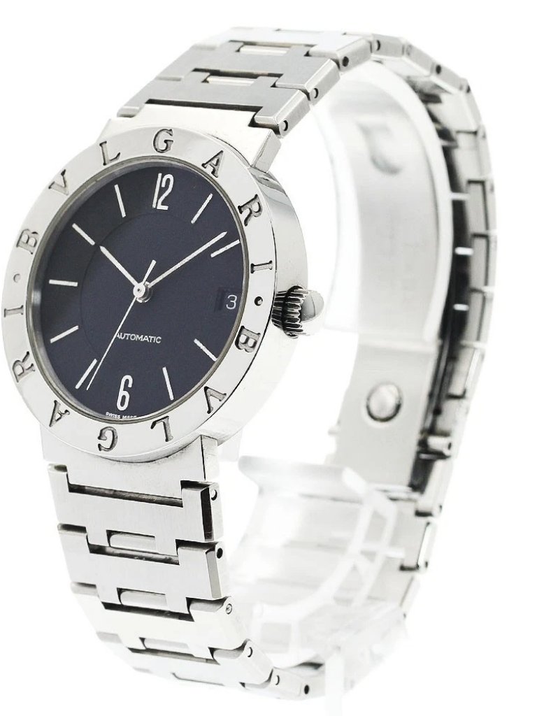 Bvlgari Bvlgaribvlgari Bb33ss Date Black Dial Automatic Mens Watch940472